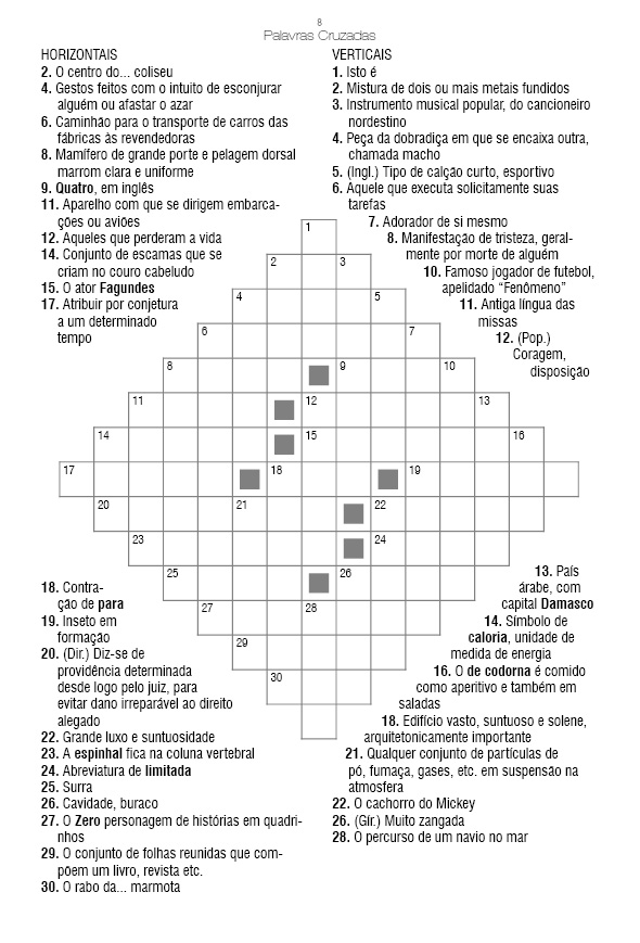 so palavras cruzadas 4